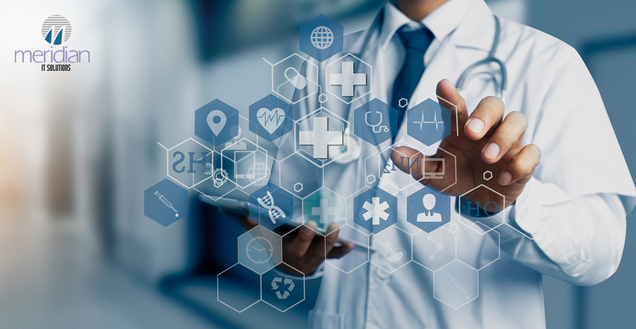 Doctor Using Digital Interface for Healthcare CRM